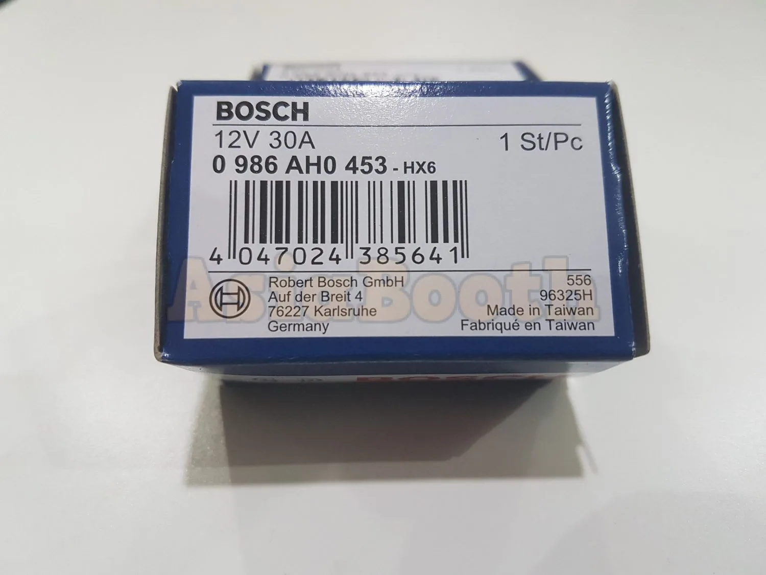 Bosch Relay 4 Pin 12v 30A 0986AH0453 -Part Number