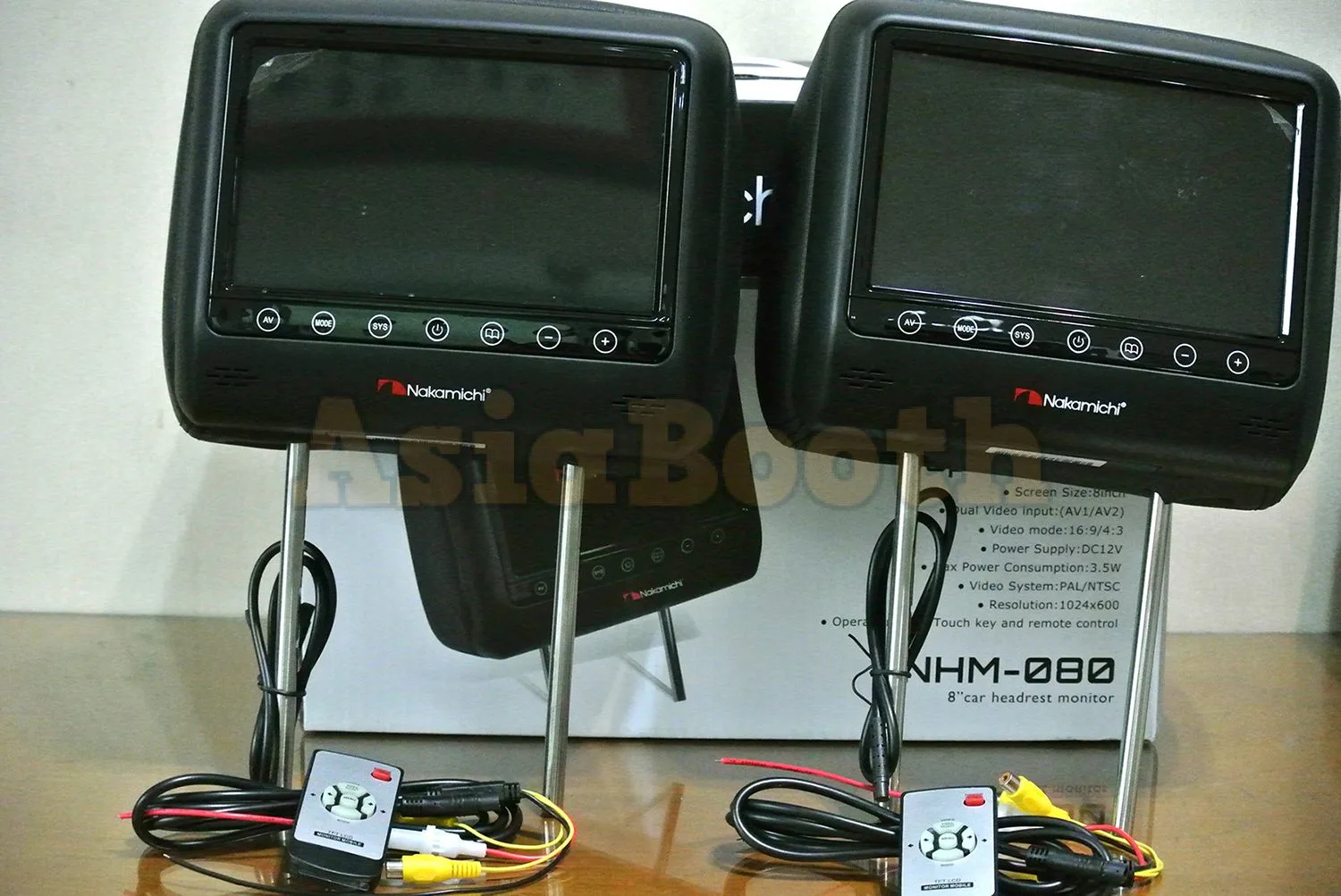 Nakamichi NHM-080 8 Inch Car Headrest LCD TV Monitor