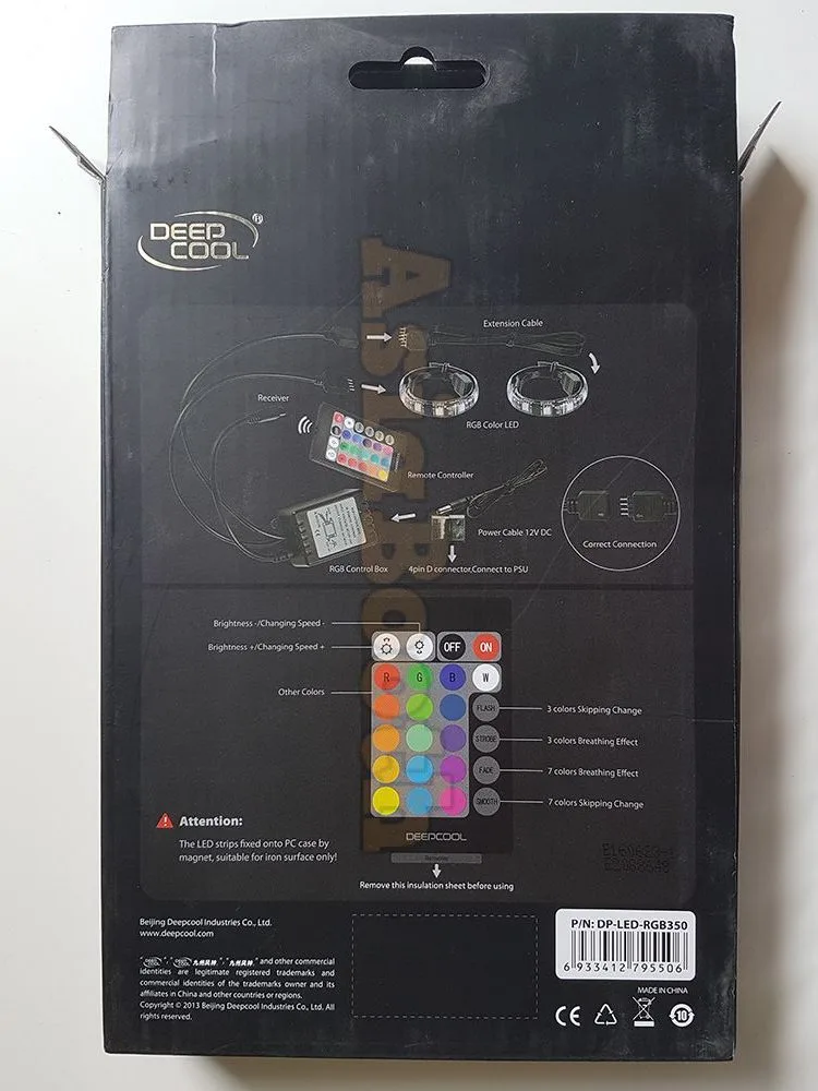 DeepCool RGB350 Computer LED Light Accessory - Fixed by Magnet
