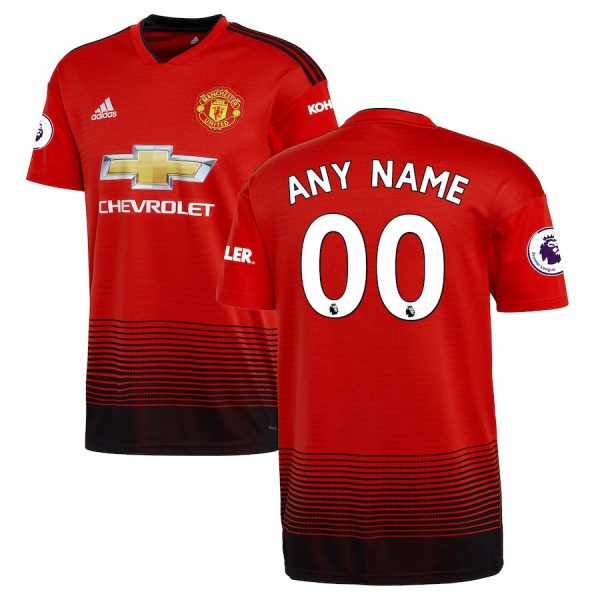 2018-2019 Manchester United Home Jersey Shirt Climacool For Men (Personalized Name & Number)