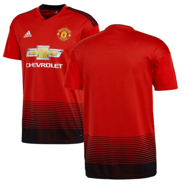 2018-2019 Manchester United Home Jersey Shirt For Men (Plain / No Name)