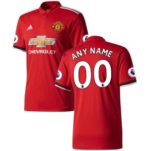 2017-2018 Personalized Manchester United Home Jersey