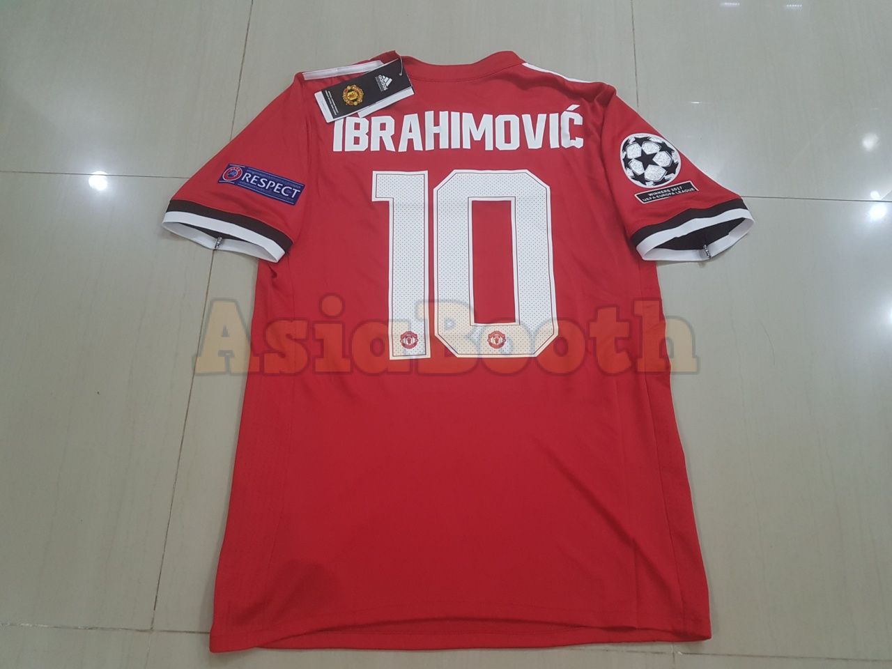 2017-2018 UEFA Champions League Manchester United Jersey ...