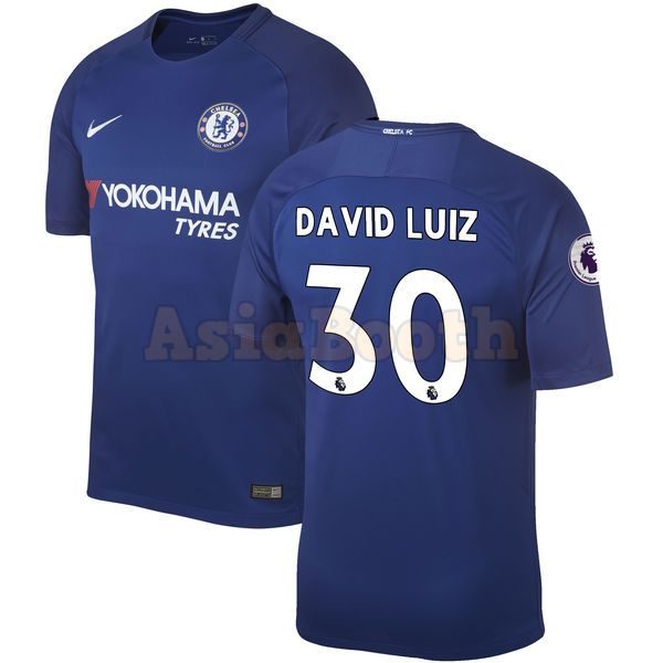 2017-2018 Chelsea Home Jersey (David Luiz)