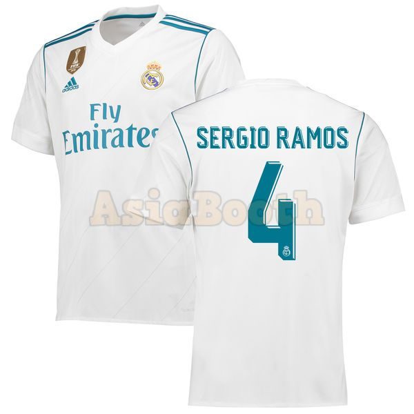 2017-2018 Real Madrid Home Jersey (Sergio Ramos)