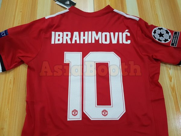 2017-2018 Champions League Ibrahimovic Manchester United Jersey