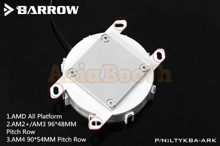 Barrow AMD Ryzen AM4 CPU Waterblock LRC RGB LED - Barrow LTYKBA-ARK
