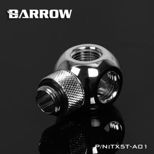 Barrow G1/4 Fitting 360° Rotary - Cube Tee 4 Way Connectors TX5T-A01