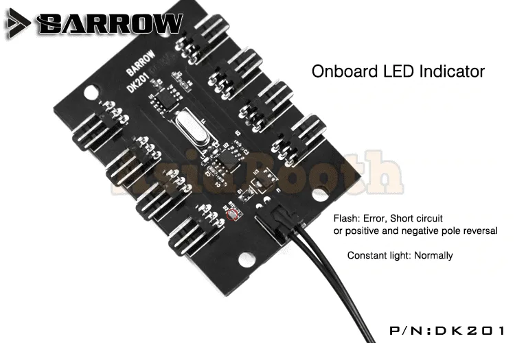 Barrow Aurora LRC 2.0 RGB 8 Channels With Remote Controller
