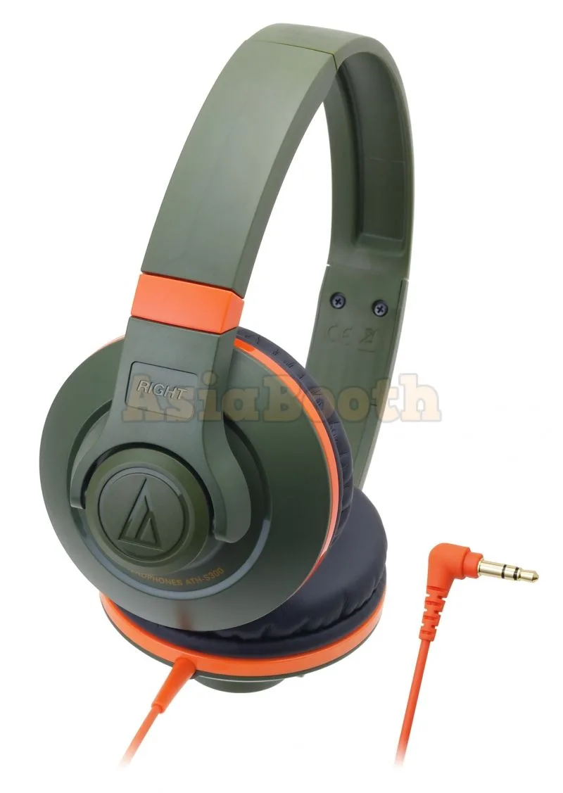 Audio Technica ATH-S300 Street Monitoring Headphones - Orange