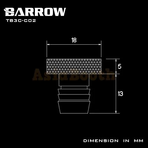 Barrow 3/8" Barb To G1/4 Female - TNYBT3-A01