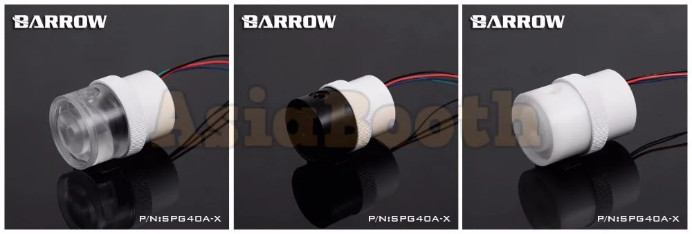 Barrow Computer Water Cooling Pump 18 Watt PWM - SPG40A-X White