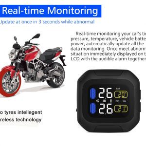 CAREUD M3 Universal TPMS Tire Pressure Monitor For Motorcycle Bike