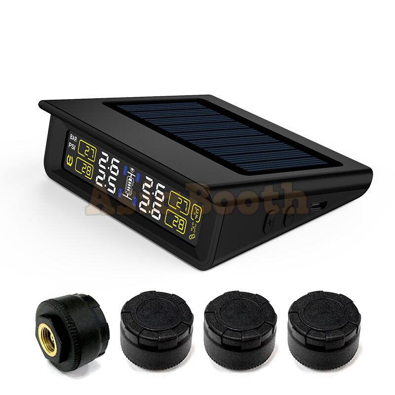CAREUD T86 Universal TPMS Tire Pressure Monitor For Car SUV - External Sensor Black