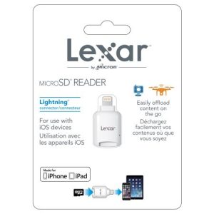 Lexar Lightning microSD / TF Card Reader To Apple IOS Connector