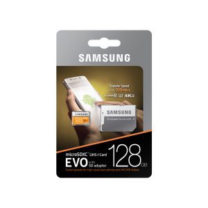 Samsung EVO MicroSD SDXC UHS-I U3 TF Card With Adapter