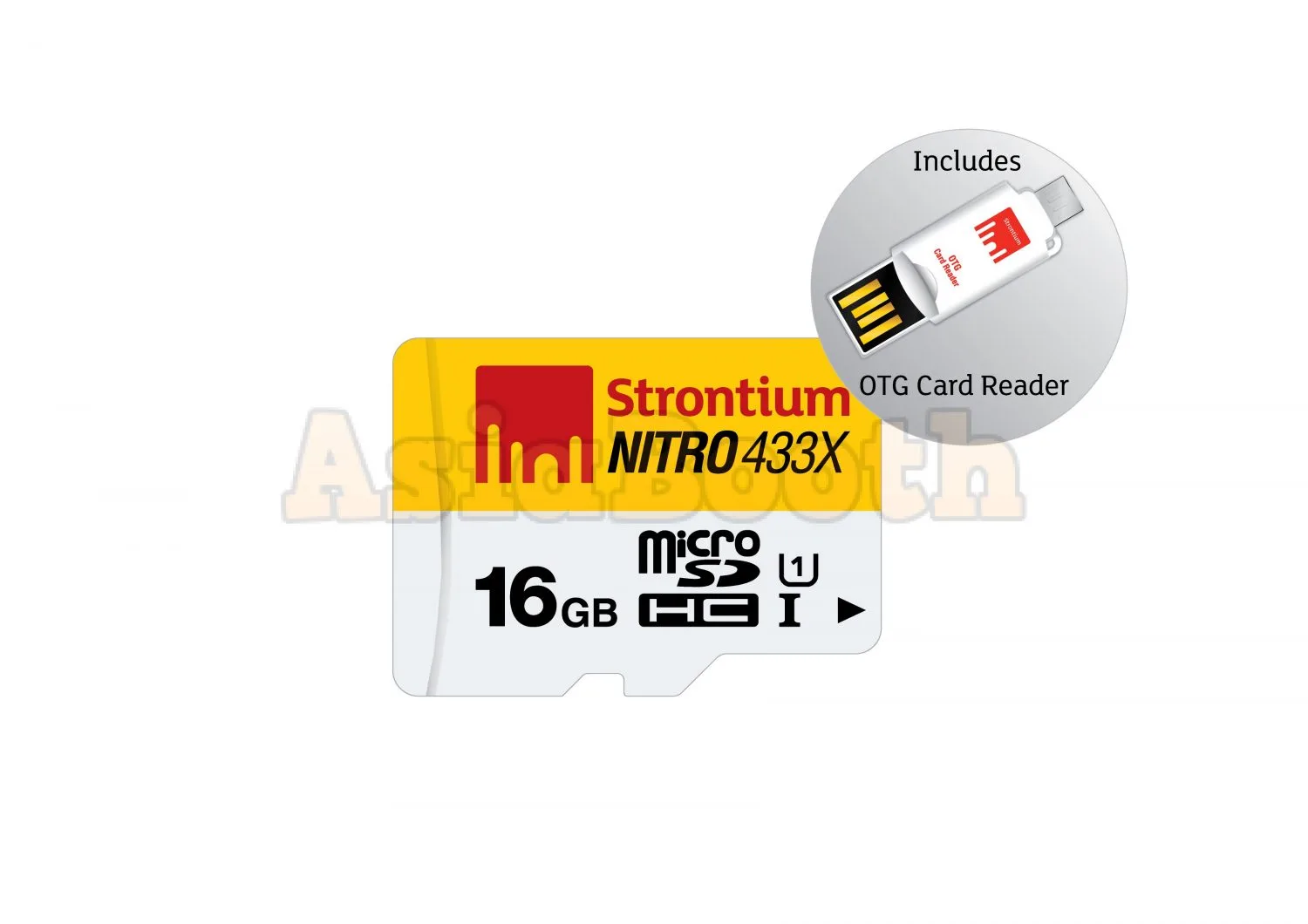 Strontium Nitro MicroSD SDHC UHS-I TF Card Class10 With Adapter - 16GB
