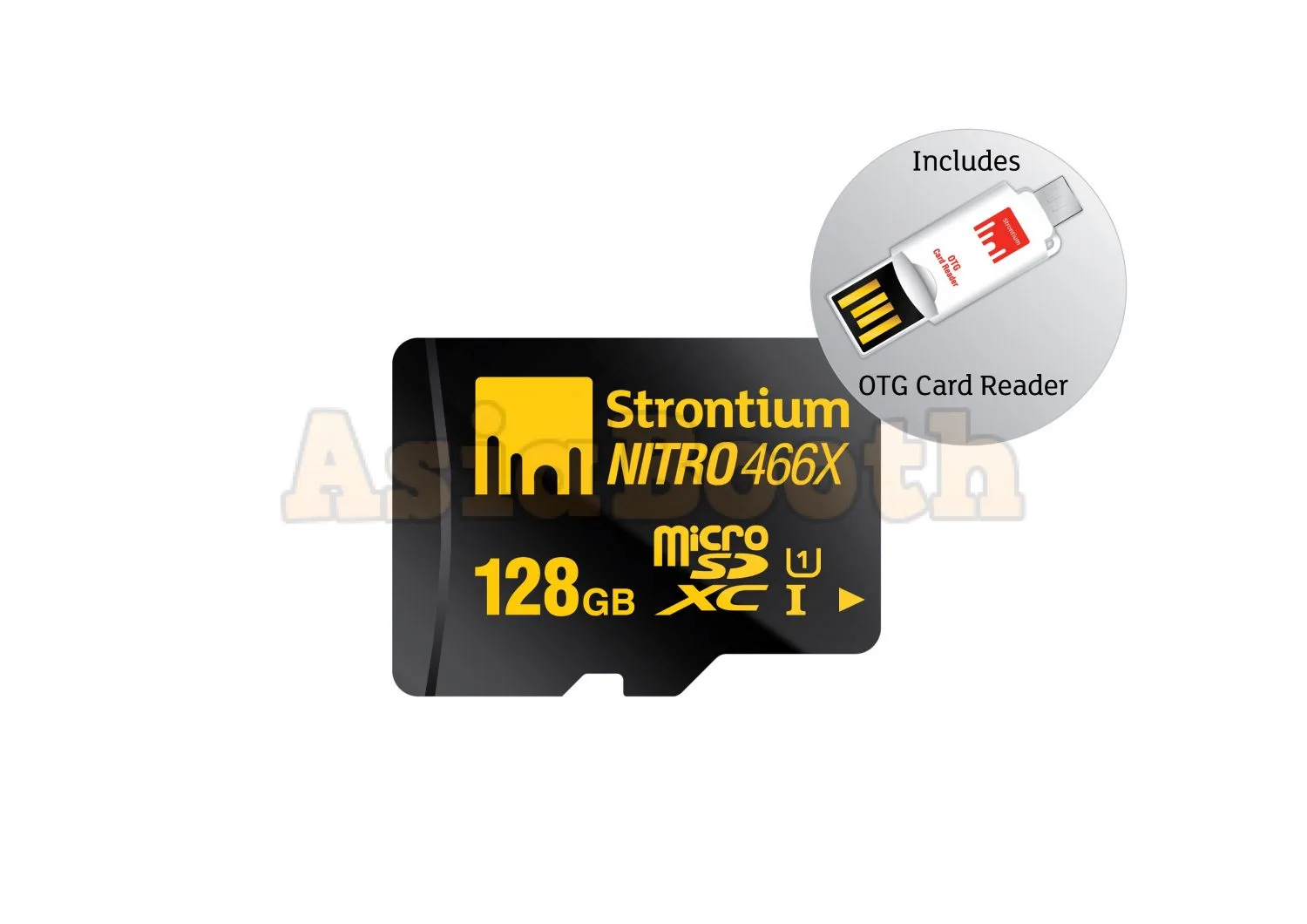 Strontium Nitro MicroSD SDHC UHS-I TF Card Class10 With Adapter - 128GB