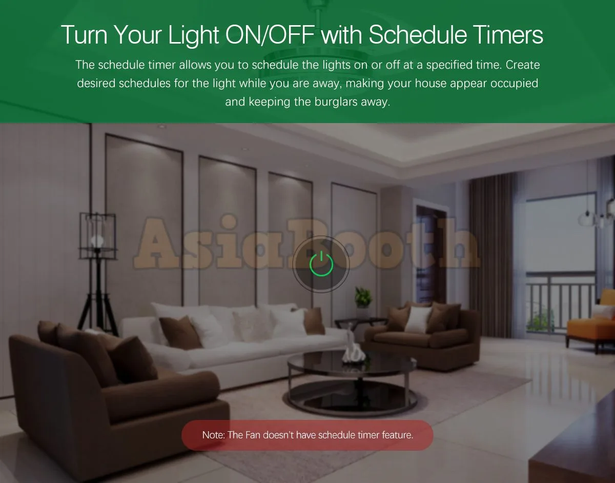 Sonoff iFan02 Wireless RF Ceiling Fan Smart Home System