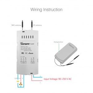 Sonoff iFan02 Wireless RF Ceiling Fan Smart Home System