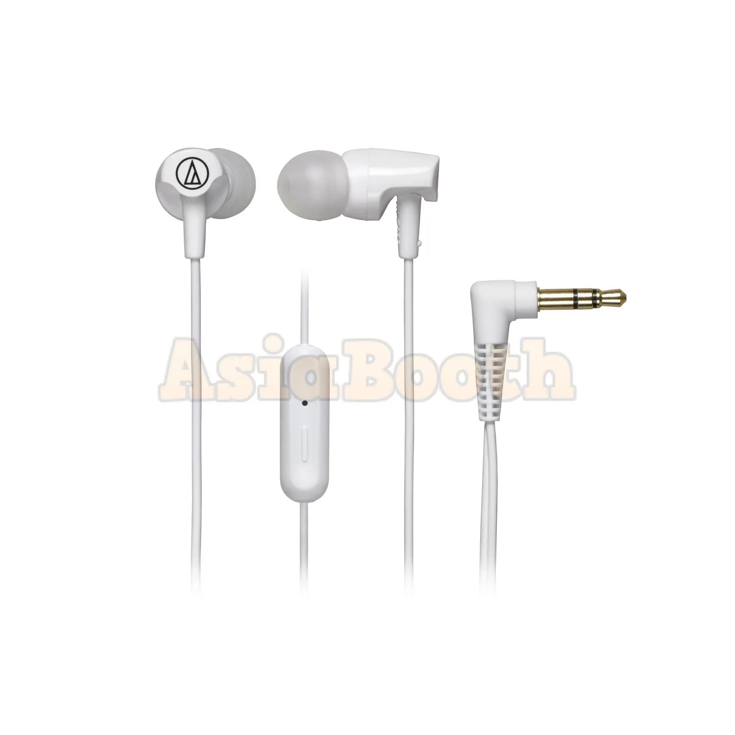 Audio-Technica ATH-CLR100is SonicFuel® In-ear Headphones with In-line Mic & Control - White