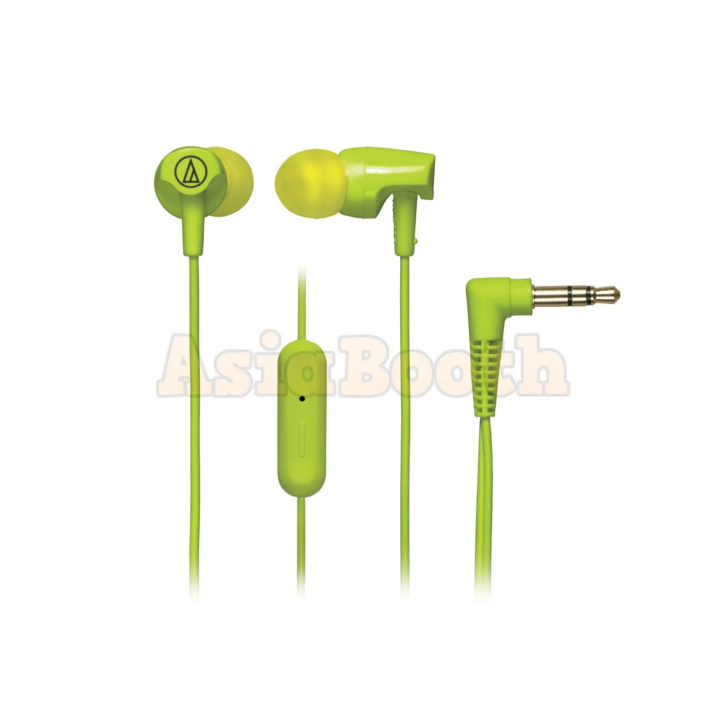 Audio-Technica ATH-CLR100is SonicFuel® In-ear Headphones with In-line Mic & Control - Lime Green