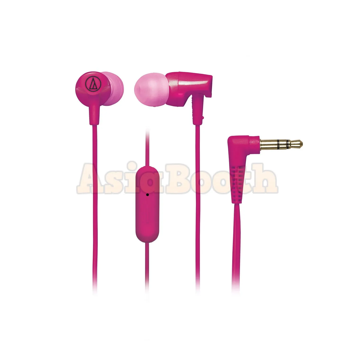 Audio-Technica ATH-CLR100is SonicFuel® In-ear Headphones with In-line Mic & Control - Pink