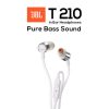 JBL T210 by Harman In Ear Stereo Headphone With Mic - Pure Bass Sound (Grey)