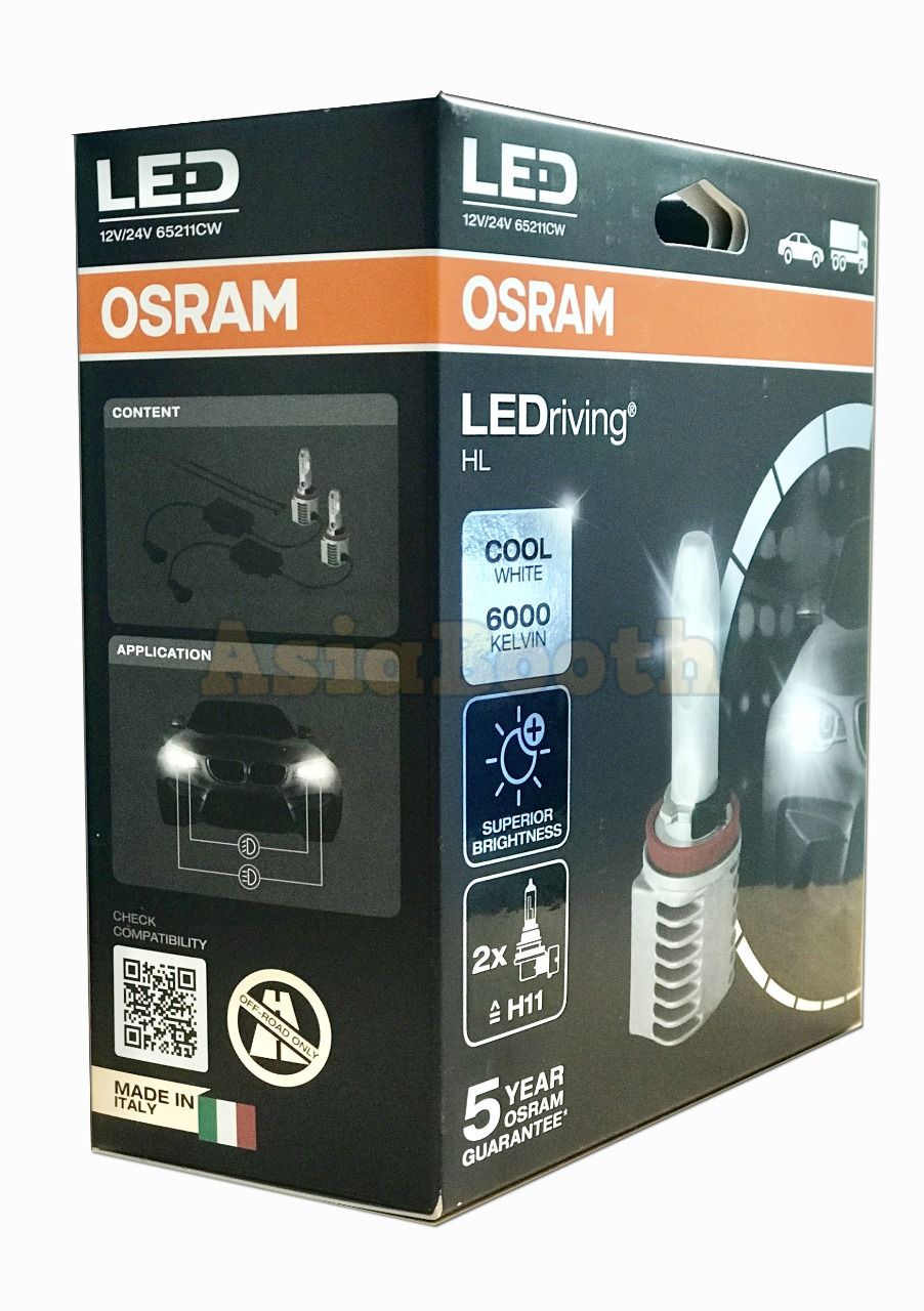 OSRAM LEDriving HL LED Conversion Kit 12/24V - H11 6000K 65211CW - Asia  Booth