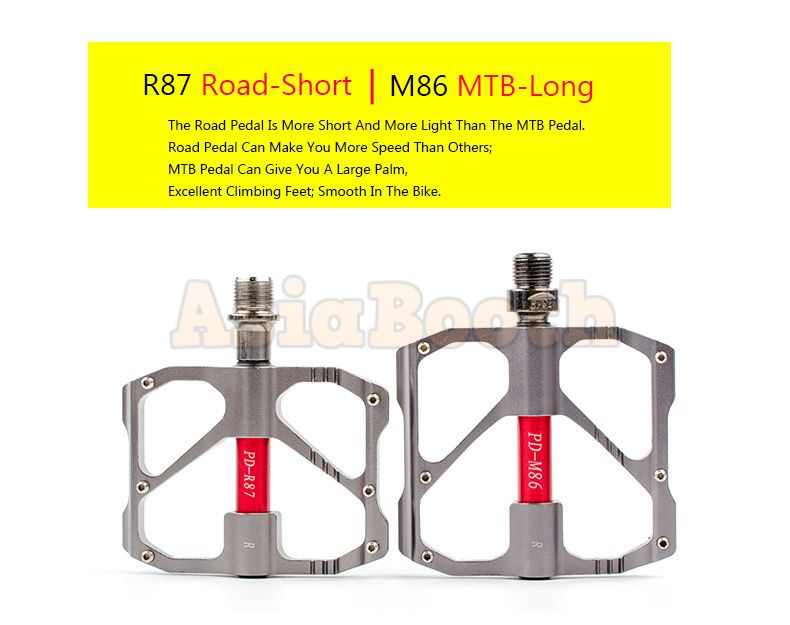 Bicycle Pedals CNC Aluminum Alloy 3 Ball Bearing Ultra-light