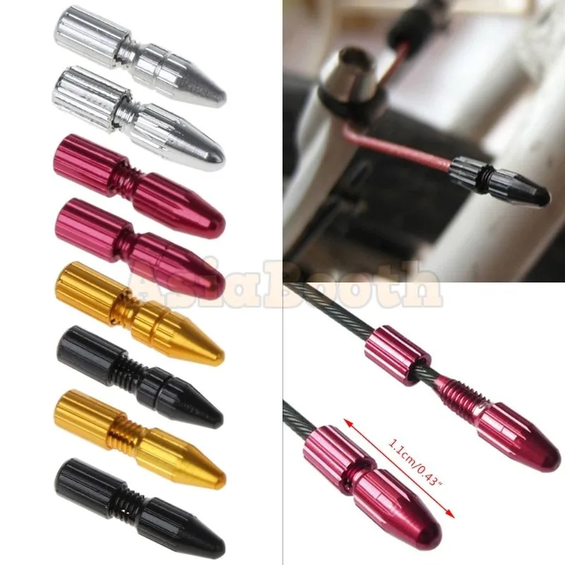 Bicycle Brake Shifter Cable Aluminum End Cap Reusable