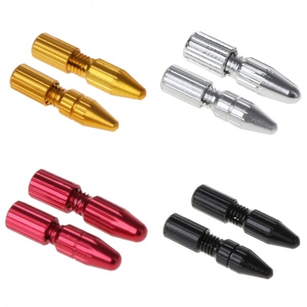 Bicycle Brake Shifter Cable Aluminum End Cap Reusable (2 pieces) Asia