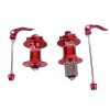 Novatec D041SB D042SB Bicycle Cassette Hub Disc Brake Support (Front & Rear Red)