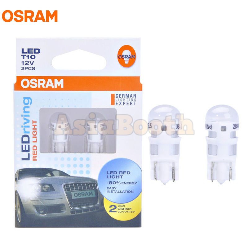 OSRAM 2880R LEDriving T10 W5W LED Red Light - Asia Booth