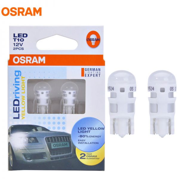 Osram 2880YE LEDriving T10 W5W LED Yellow 2000K-3000K