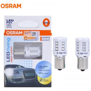 Osram 7456R LEDriving P21 P21W BA15S 1156 LED Red Light