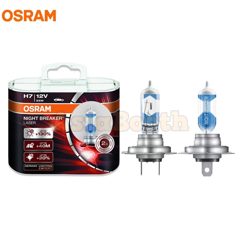 OSRAM Night Breaker Laser NBL Halogen Bulbs (H7)