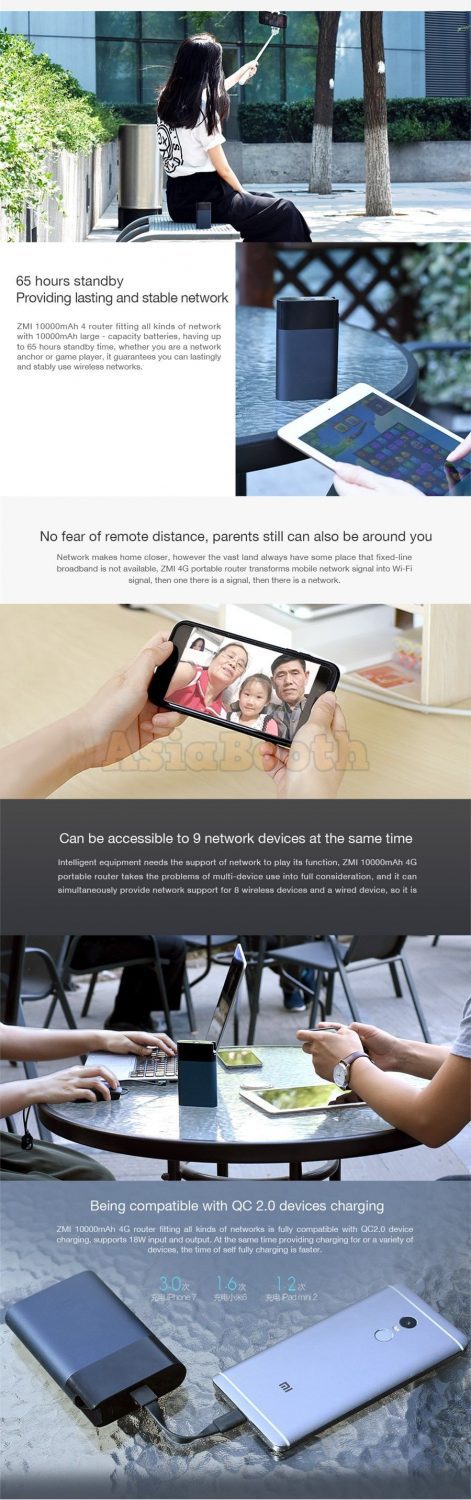 ZMi MF885 3G/4G LTE with Powerbank 10000mAh by Xiaomi