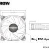 Barrow Computer Fan RGB LED 120mm - BF01-PR