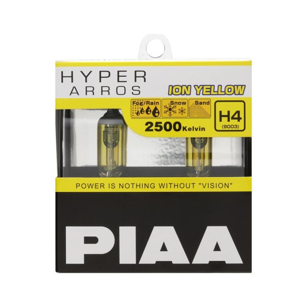 PIAA Halogen Hyper Arros 2500K Ion Yellow - H4