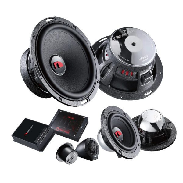 Nakamichi NS6-Q3 Car 3-Way Component Split Speaker with Stand