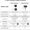 Deelife BLM8 TPMS for Android & iOS – 4/5 Tire Bluetooth BLE Sensor Kit