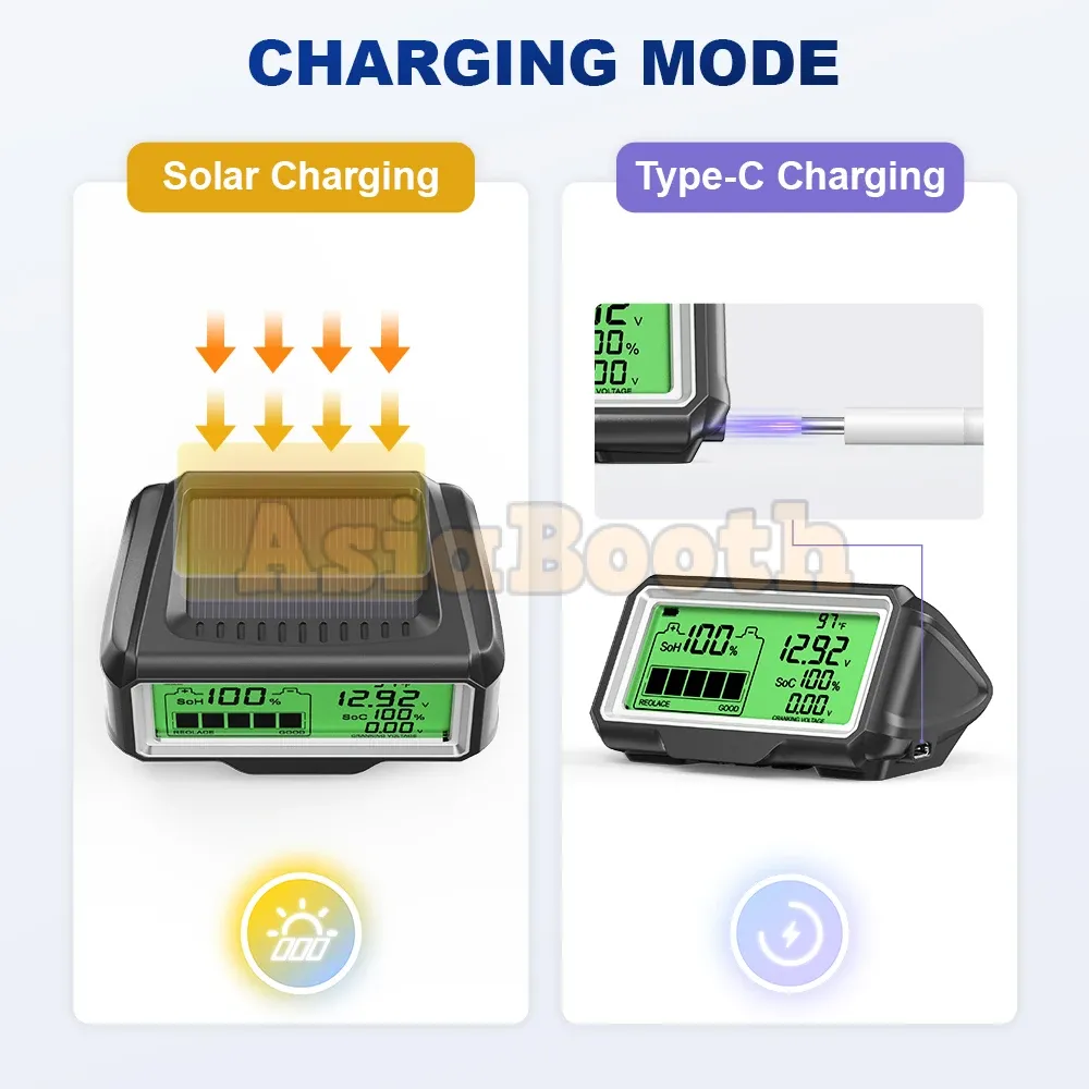 ANCEL BM200 PRO 12V LED Display - Car Battery Monitoring System Health Analyzer Tools