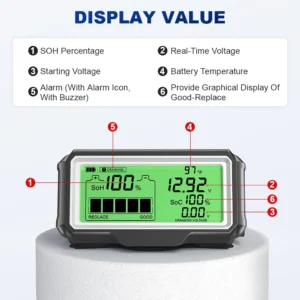ANCEL BM200 PRO 12V LED Display - Car Battery Monitoring System Health Analyzer Tools